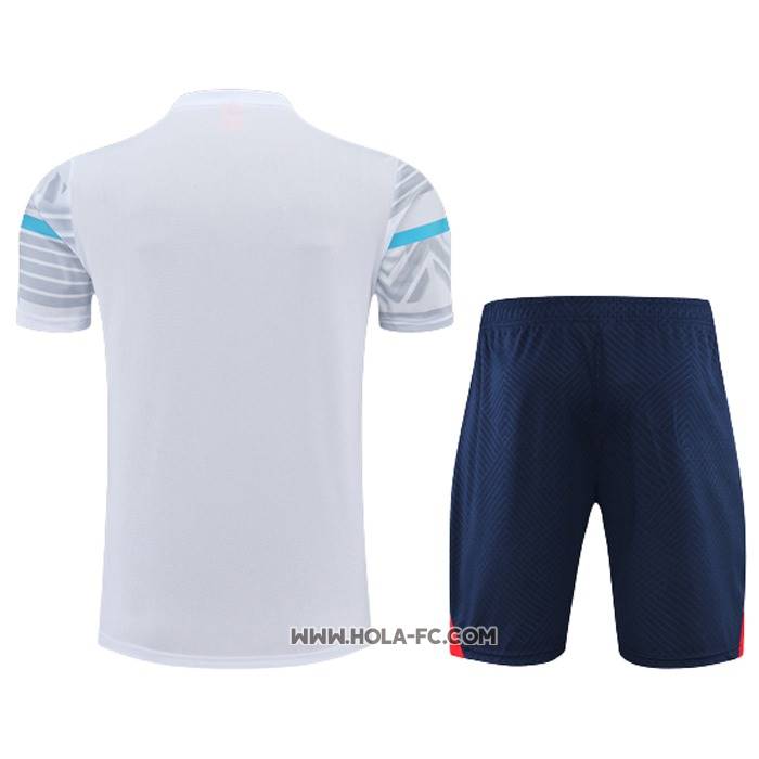 Chandal del Olympique Marsella 2022-2023 Manga Corta Gris - Pantalon Corto